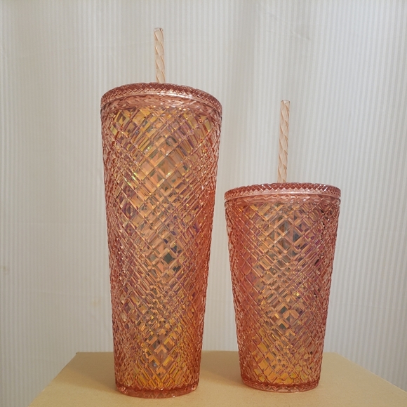 STARBUCKS Rose Gold Jewel Iridescent  Set - Picture 2 of 2